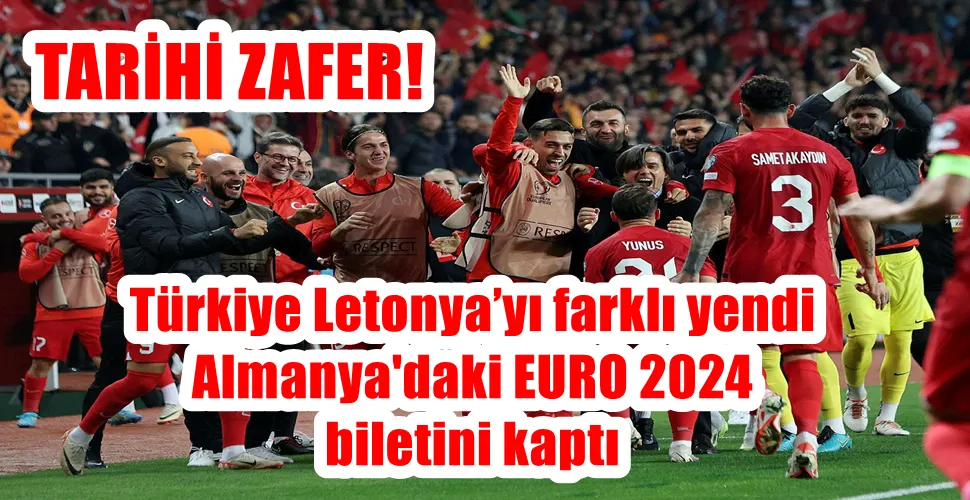 Türkiye Letonya’yı farklı yendi Almanya