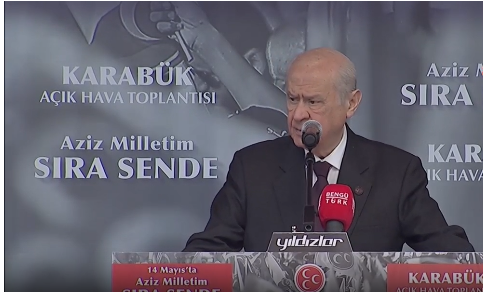 BAHÇELİ: BİZ BİR YERE GİTMİYORUZ, GİTMEYİ AKLIMIZDAN GEÇİRMİYORUZ