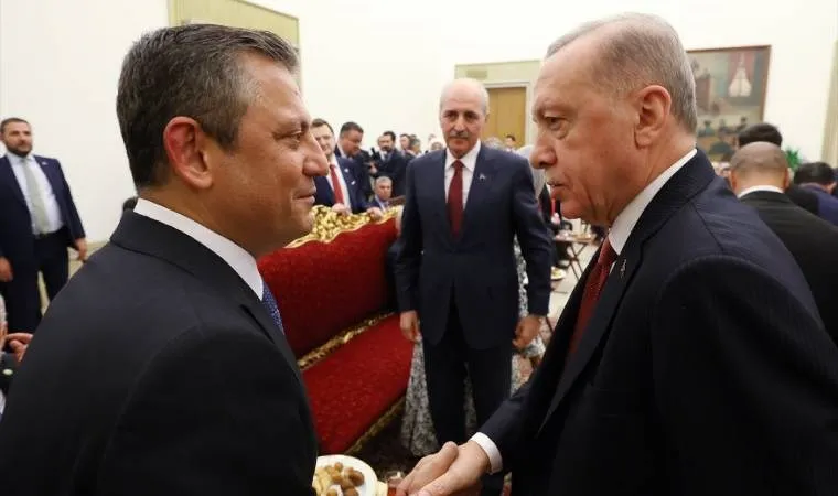 Erdoğan ile Özel, Meclis resepsiyonunda bir araya geldi