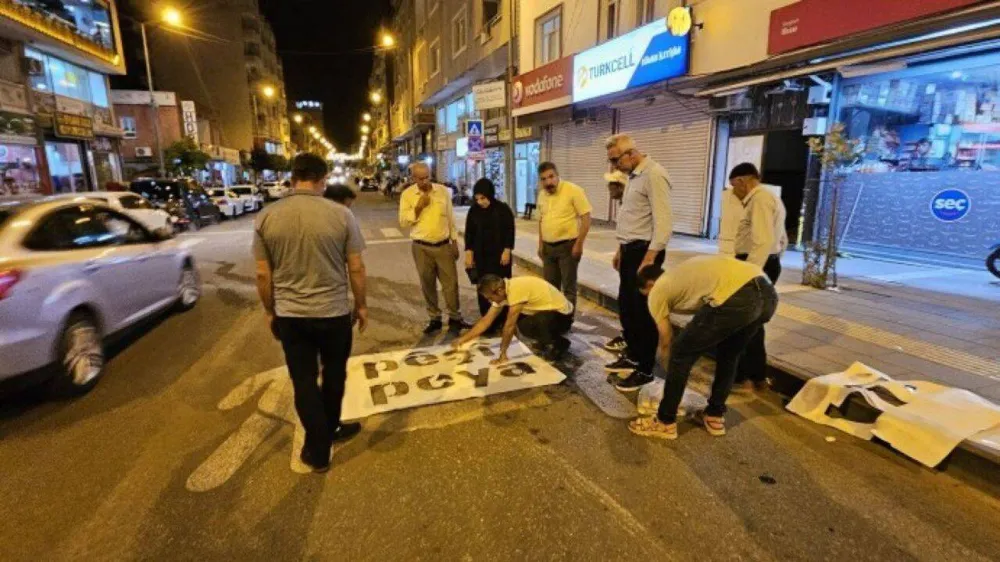 Mardin Dargeçit’te silinen Kürtçe trafik uyarıları yeniden yazıldı