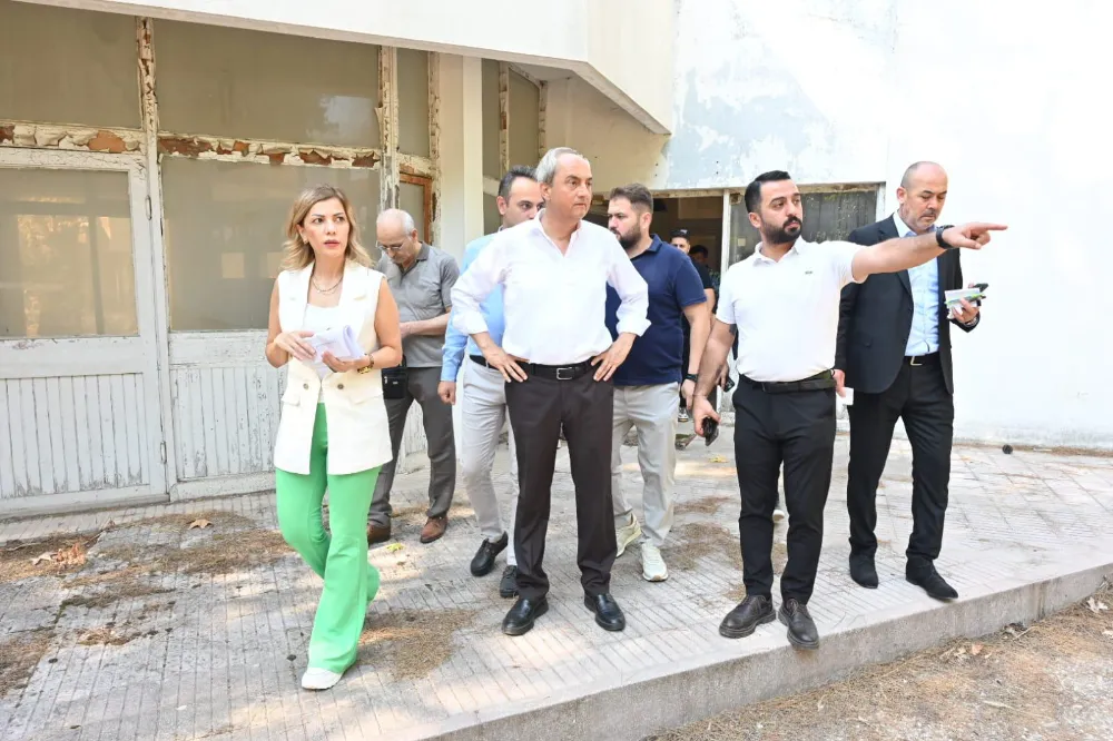 Kocagöz, eski MKE Pil Fabrikası yerleşkesini inceledi 