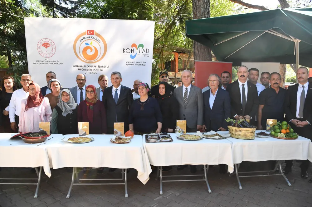 KONYAALTI’NDA COĞRAFİ İŞARETLİ ÜRÜNLER TANITILDI