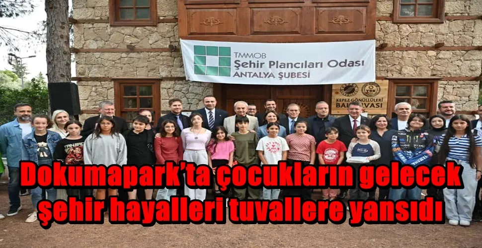 Dokumapark’ta çocukların gelecek şehir hayalleri tuvallere yansıdı
