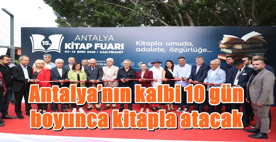 Antalya’nın kalbi 10 gün boyunca kitapla atacak