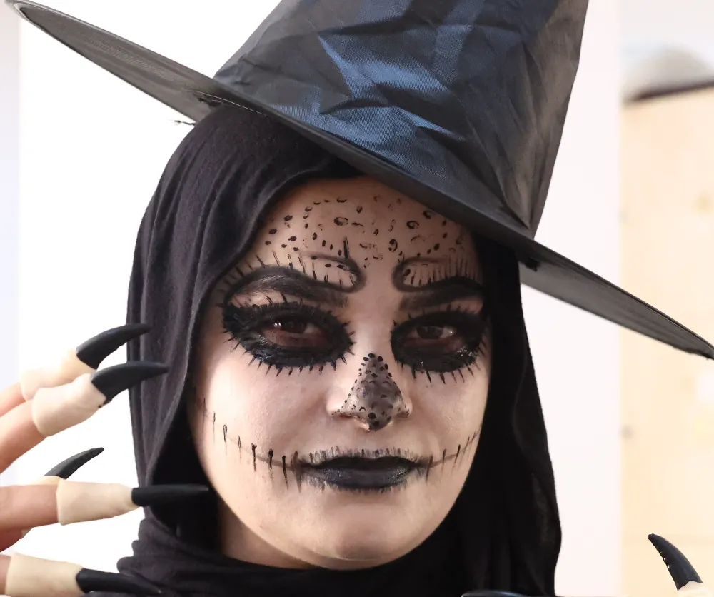 ATABEM kursiyerlerden korku filmi makyajı 