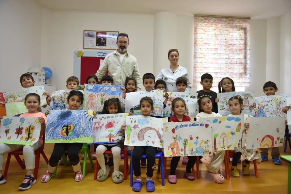 Kepez’in minik doğa kaşiflerinden renkli çalışmalar