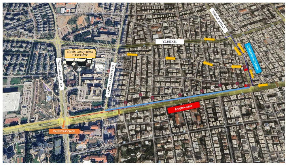 Büyükşehir’den 100. Yıl Bulvarı’nda asfalt çalışması 