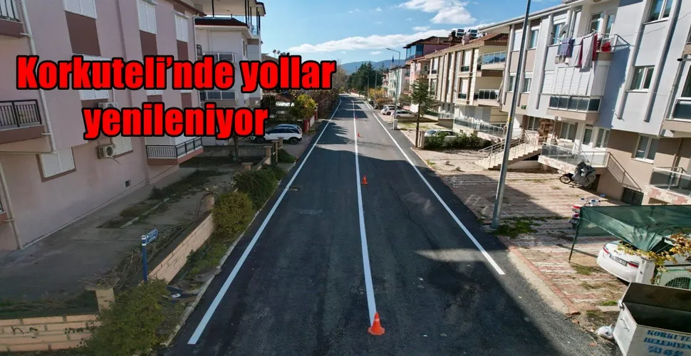 Korkuteli’nde yollar yenileniyor