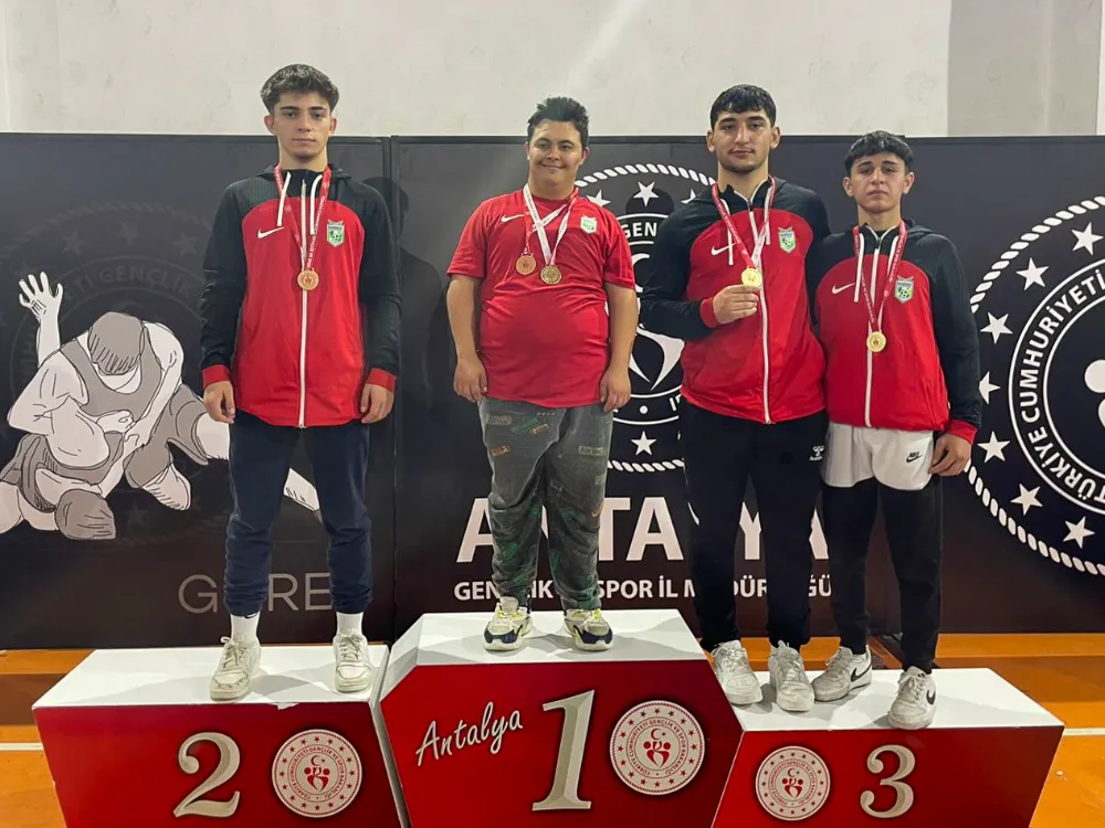 U17 SERBEST GÜREŞ İL SEÇMELERİ’NE MANAVGAT BELEDİYESİ DAMGASI