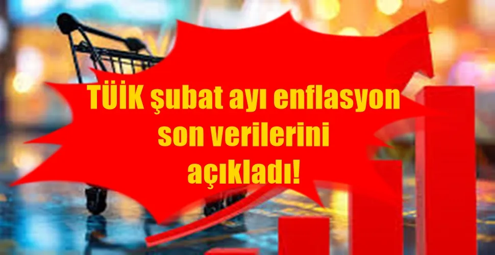 TÜİK şubat ayı enflasyon  son verilerini  açıkladı!