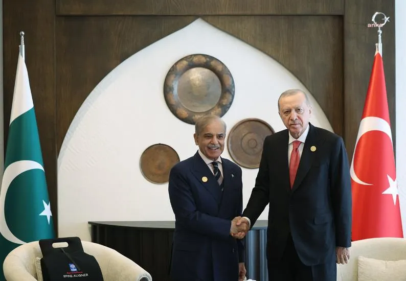 Cumhurbaşkanı Erdoğan, Pakistan Başbakanı Şerif ile görüştü