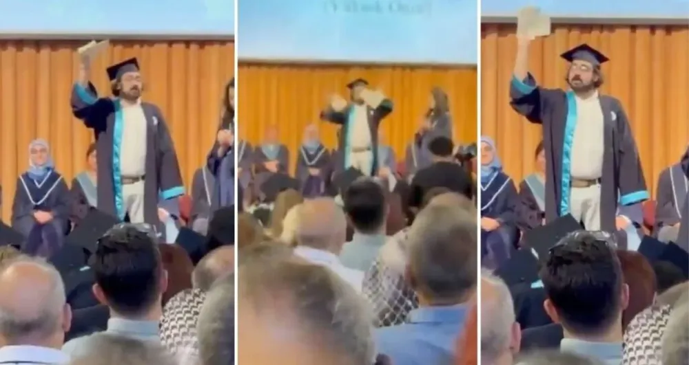 İmamoğlu için diplomasını yırtan genç gözaltına alındı