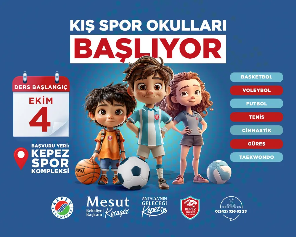 Kepez’in Kış Spor Okulları başlıyor    