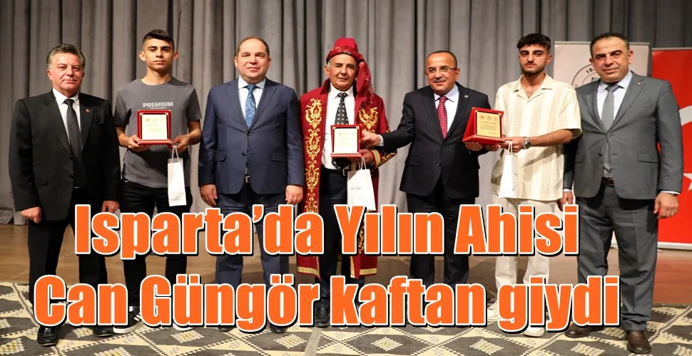Isparta’da Yılın Ahisi  Can Güngör  kaftan giydi 