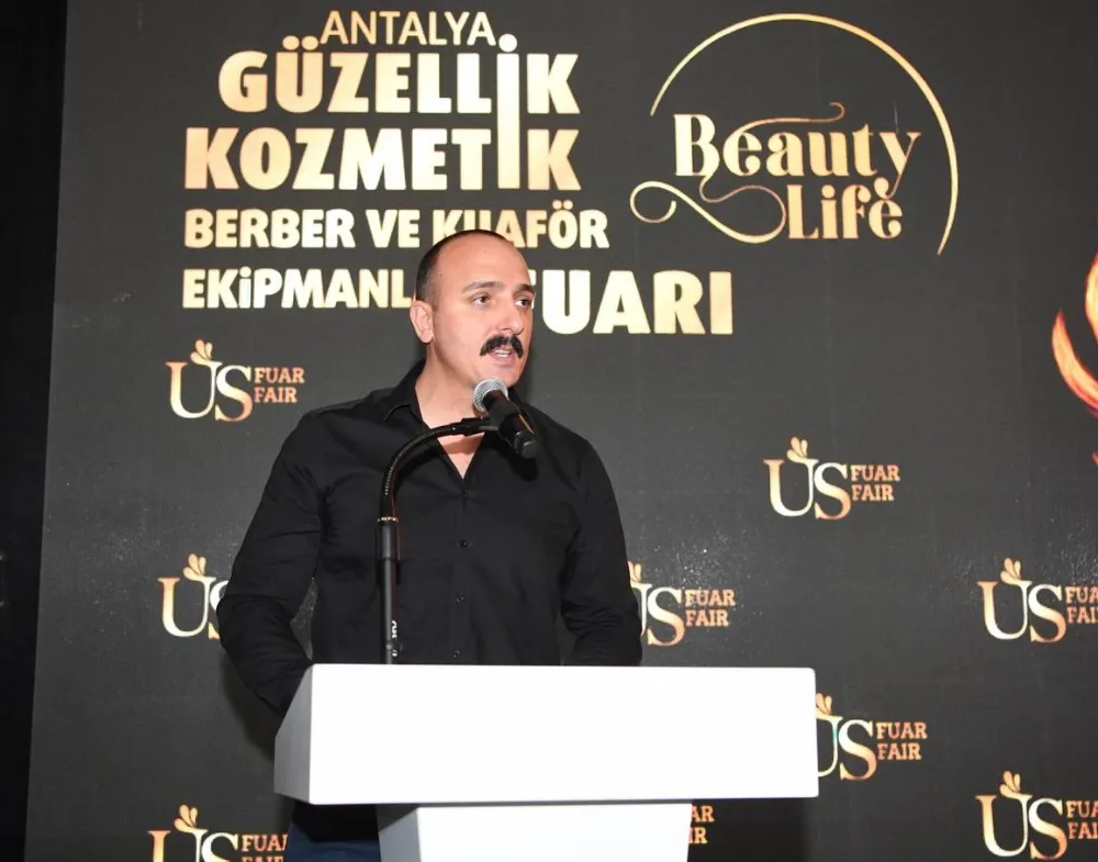 KOTAN KOZMETİK FUARI AÇILIŞINDA KONUŞTU