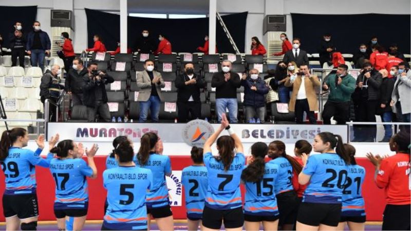 Hentbol Antalya derbisinin kazananı Konyaaltı