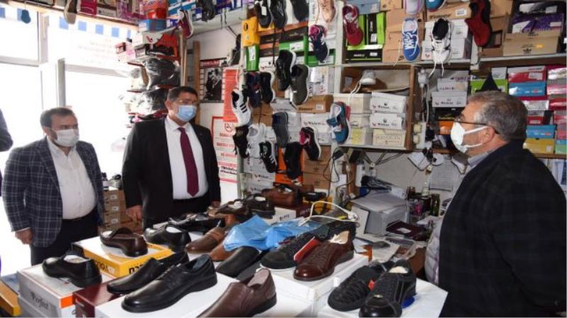AESOB Başkanı Adlıhan Dere, 19 ilçeye giderek esnafın sorunlarını dinledi