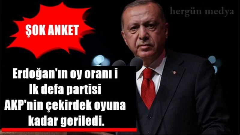 Son anket sonucu Erdoğan