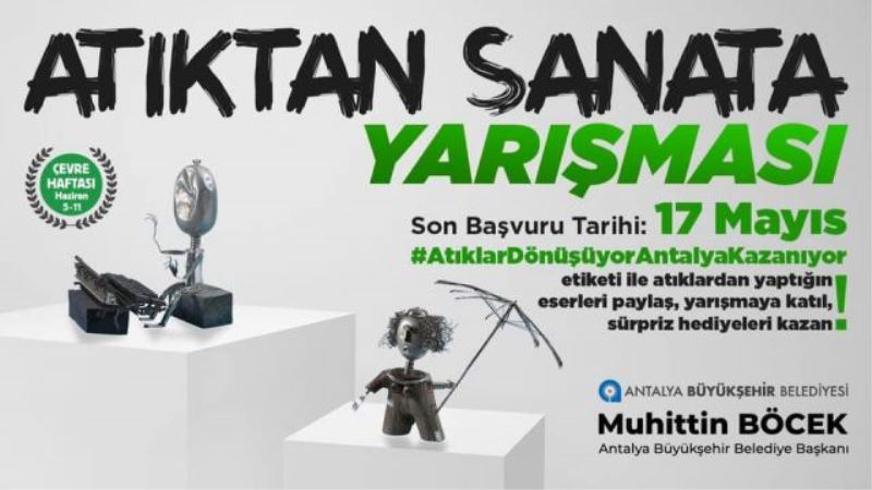 Atık malzemeler  sanata dönüşüyor