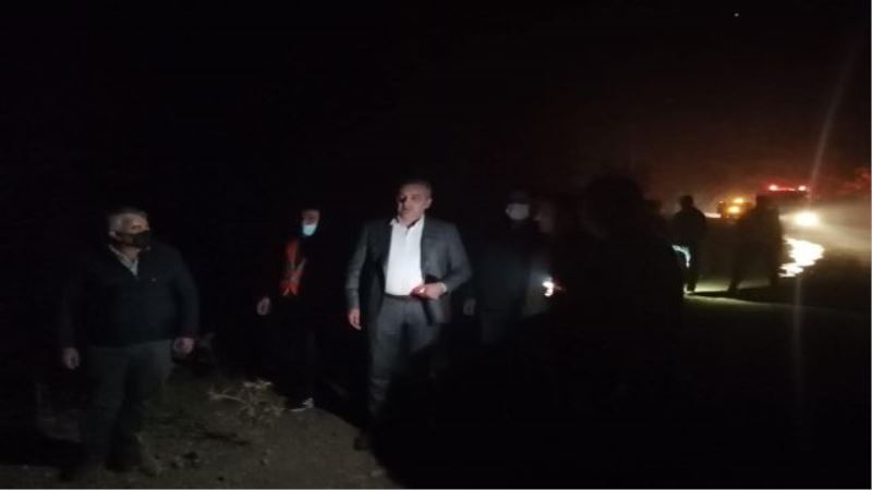 Esen, orman yangını bölgesinde
