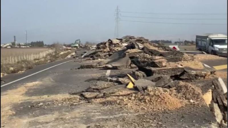 HATAY-REYHANLI-CİLVEGÖZÜ YOLU DEPREMLERDE ZARAR GÖRMÜŞ